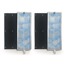 Nispira MS18 Filter Replacement for Membrane Solutions Tower Air Purifier Tower 4-in-1 True HEPA Activated Carbon, 2 Packs