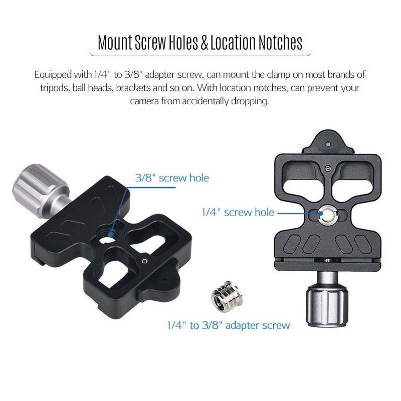 Andoer Quick Release Clamp for Arca Swiss for Manfrotto 200PL