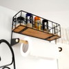 Vilde Wall Shelf Kitchen Metal with Kitchen Roll Holder Wall