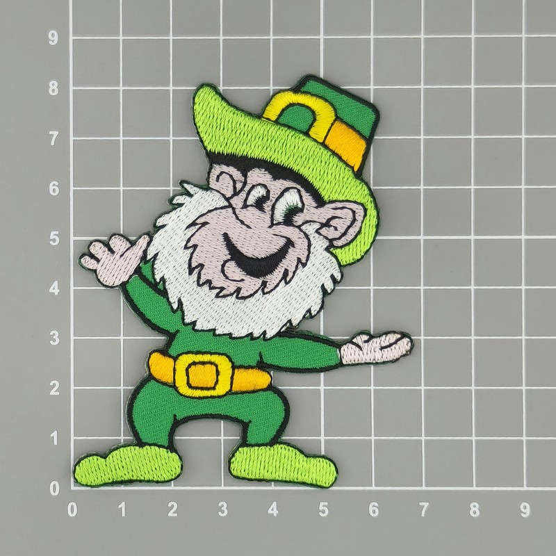 Leprechaun Ireland Iron-On Iron-On Patch Iron-On Patch Lucky Goblin Applique