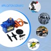 RCmall 4Pcs TS90MD 2kg.cm Micro Servo Motor Set Adjustable SpeedAngle