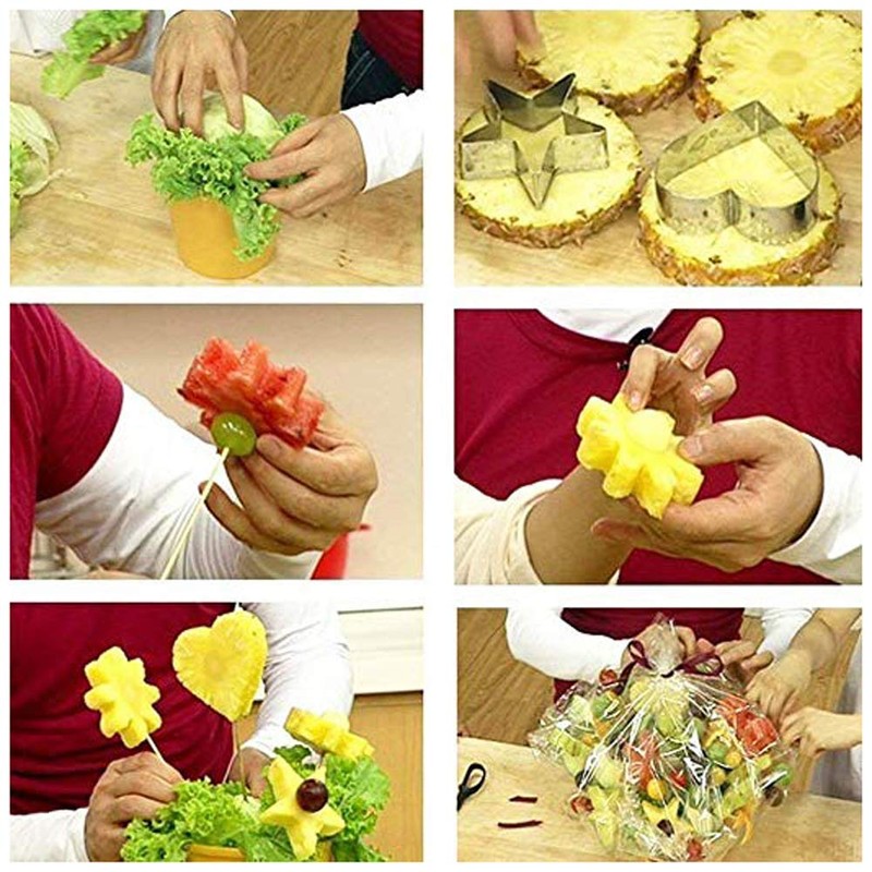 24-Piece Stainless Steel Mini Geometric Shaped Cookie Biscuit Cutter Set