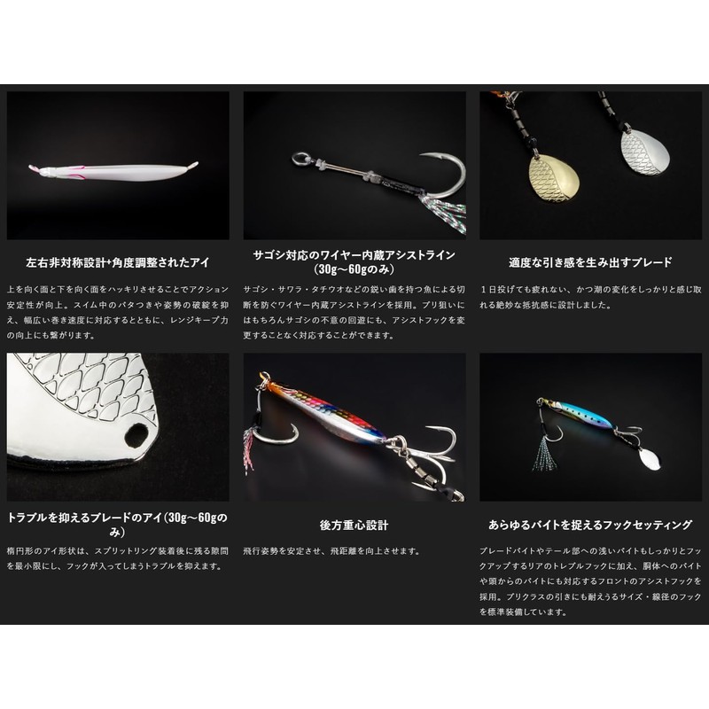 Jackall (ジャッカル) Bigbacker E-Blade (BIGBACKER E-BLADE) 30g Kanai Ruby UV
