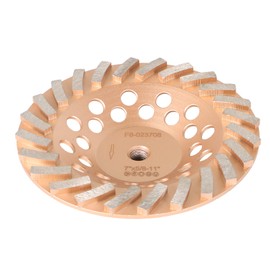 waltyotur 7 Diamond Cup Grinding Wheel 24 Double Row Segments Heavy Duty Turbo Row Grinding Disc Diamond Segments 5/8-11 Arbor for Angle Grinder Polishing and Cleaning Concrete Granite Marble Stone