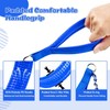 LUFFWELL Heavy Duty Metal Dog Chain Leash with Comfortable PU