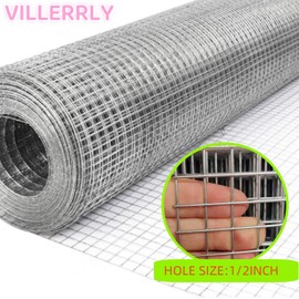 Hardware Cloth Wire Fence Roll,19 Gauge Metal Wire Mesh Roll Chicken Coop Welded Mesh Fence for Poultry Netting Garden Protection, Animal Cage Screen (1/2 inch 16in x 20ft Hot Dipped Galvanized)