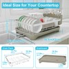 HOMEBOSILY Dish Drying Rack - 304 Stainless Steel Dish Rack,