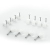 BG Electrical Round Cable Clips, Pack of 50, White, 8