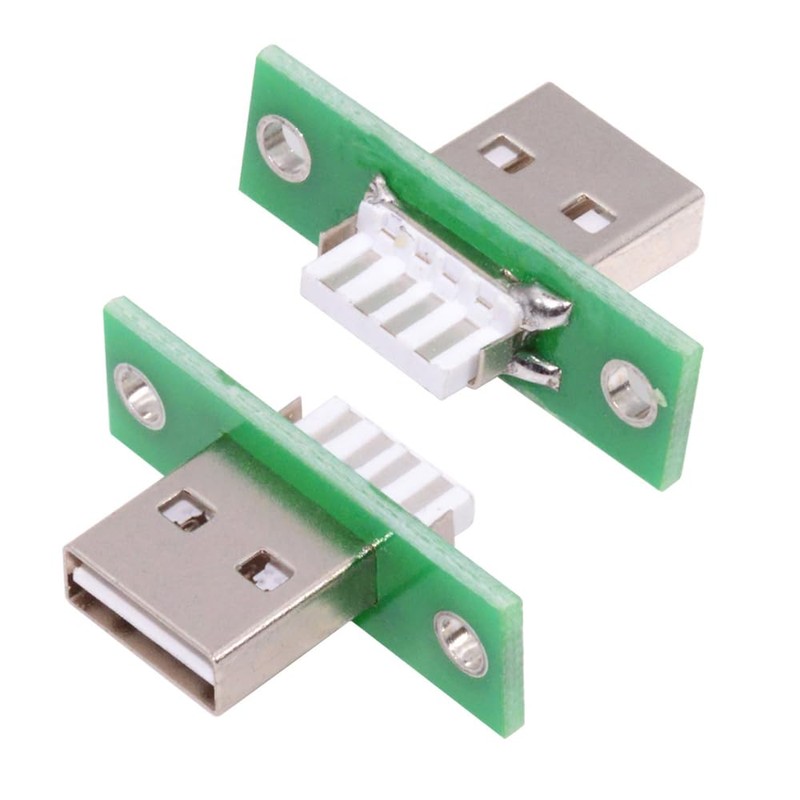 cablecc 5pcs/set Reversible OEM USB Type A Male Panel Mount