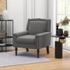 COSTWAY Modern Armchair Upholstered Living Room Chair w/Ergonomic Backrest and