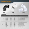 POWERTEC 70336V 2-1/2" OD 90 Degree Elbow - ABS Plastic