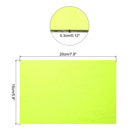 sourcing map Stained Glass Sheet Mosaic Tile 7.9 Inch x 5.9 Inch Fluorescent Green Stained Glass Sheets for Crafts DIY, Art Project
