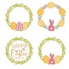 Bymivofun 5 Pieces Easter Cutting Dies Rabbit Eggs Cutting Dies