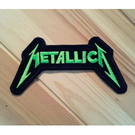 METALLICA Patch Neon Green Embroidered Iron/Sew on Thrash Metal Slayer Testament