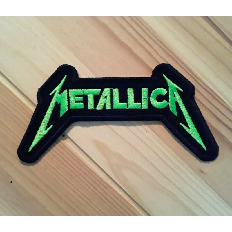 METALLICA Patch Neon Green Embroidered Iron/Sew on Thrash Metal Slayer