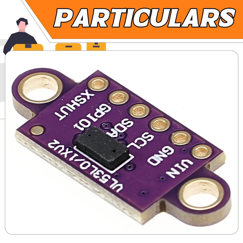 A-DIGISHUO 5Pcs Laser Ranging Sensor Module VL53L0X V2ToF Time of
