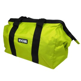 RYOBI Ryobi 18'' Green and Black Collapsible Tool Bag with Zipper Wide Mouth Case 3 Pack