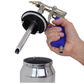 Chemicar Undercoating Spray Gun with Adjustable Nozzle; Truck Bed Liner Sprayer Gun; Sprays Bedliner, Wax Coatings, Thicker Liquids, Blue Handle