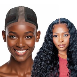 Labhairs Wig Grip Cap for Women - Non Slip, Adjustable Wig Caps Holds Glueless Wigs Securely in Place, Reusable Cap with Headband for Lace Front Wigs, One Size Fits All (Brown)