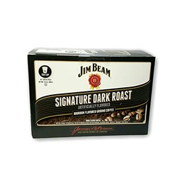 Jim Beam Signature Dark Roast Bourbon Flavored Single Serve Coffee - 10 Count