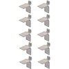 cyclingcolors 10x Shelf Support pins Strip pegs Aluminium Alloy Silver