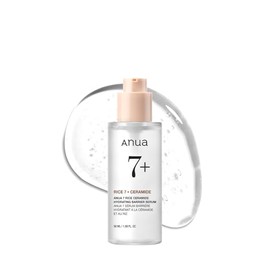 ANUA Rice Ceramide 7 Suero Hidratante de Barrera, Suero Hidratante para la Cara, Arroz, Ácido Hialurónico, Niacinamida, Sin Fragancia, No Comedogénico, Piel de Vidrio, Cuidado de la Piel Coreano, 50ml