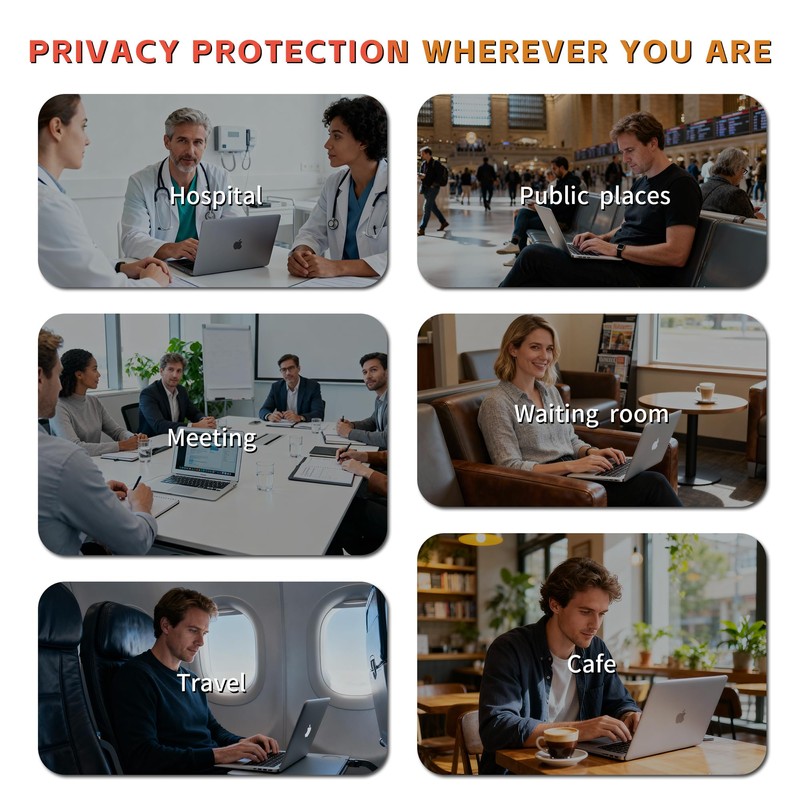Juvraixo Magnetic Privacy Screen Protector for Macbook Air 13.6/13 Inch