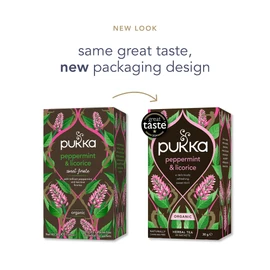 Pukka Herbs Pukka Herbs | Organic Peppermint & Licorice Herbal Tea Box | Ideal Digestive Infusion Selection | Soothing After-Meal Tea | Caffeine Free | 4 Packs | 80 Plant Based Biodegradable Tea Bags