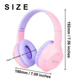 URIZONS Bluetooth Hi-Fi Headphones TWS Earphones with Wired Mode & Foldable Gaming Headset with Microphone (Black)