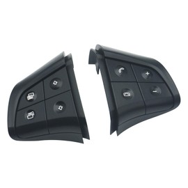 Arotzelox Steering Wheel Switch Button for ML W164 W251 W245 Multifunctional Steering Wheel Switch Control Buttons Left + Right 1648207910 Steering Wheel Buttons with Base