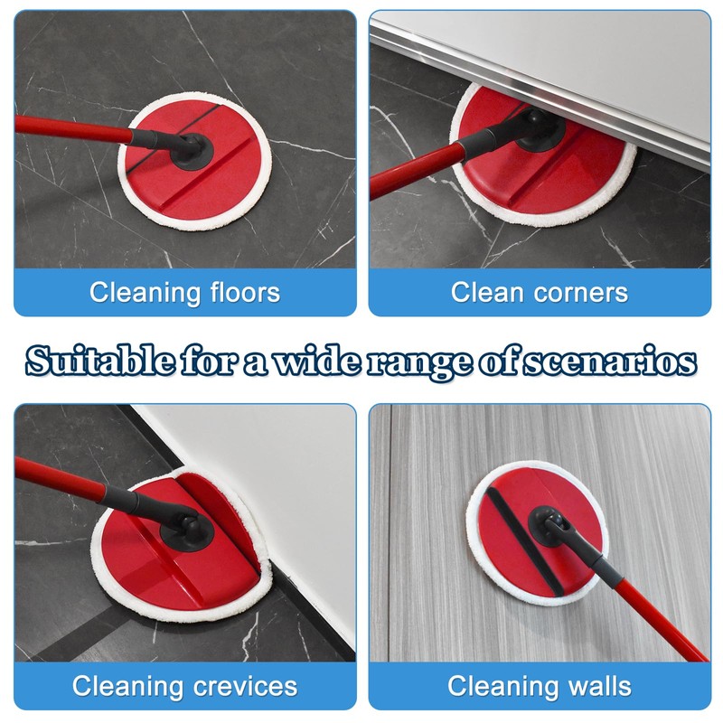 DLAIMI 6PCS Mop Pads Replacement Compatible with Vileda Spin and