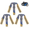 M METERXITY 3-Pack Headlamp Strap Replacement Headband, High Elastic Headlamp