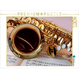 CALVENDO Puzzle Saxophone - Beautiful and Sexy 1000 Pieces Laying Size 64 x 48 cm Photo Puzzle Picture by Peter Roder