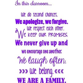 Teaching Classroom Decoration - Vinyl Wall Saying/Lettering | Large School Inspirational Quote - 20"x32"