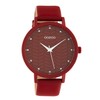 Oozoo Women's Watch with Leather Strap Color Line with Floral