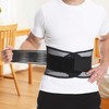 Unisex Thin Breathable Mesh Waist Back Support Belt Support Belt S 2ea