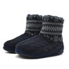 KuaiLu Men's Wool Slippers Knitted Artificial Warm Indoor Boots Non-Slip