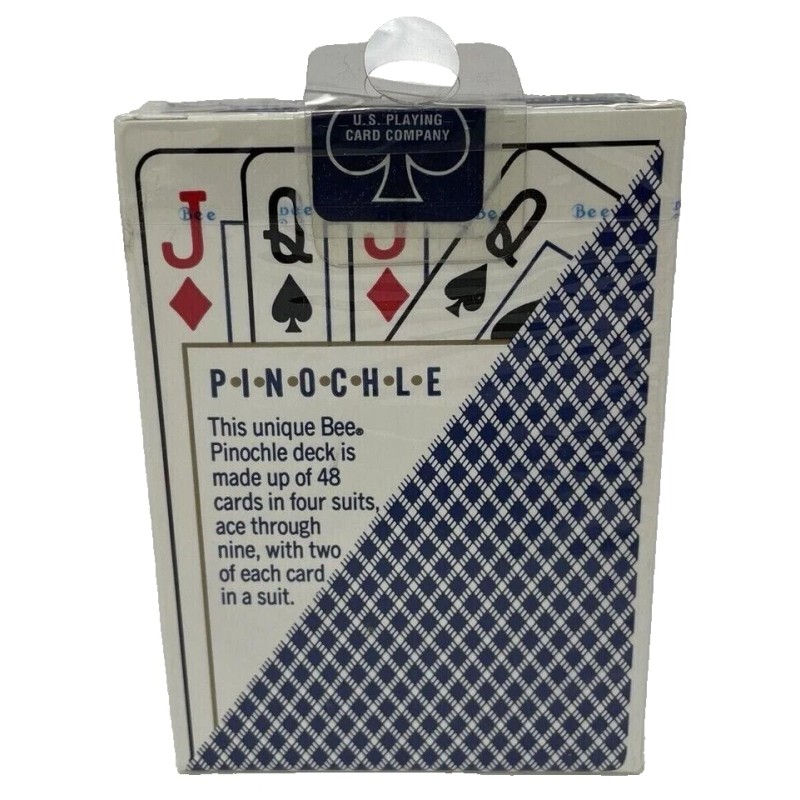 Bee 2 Deck Red Blue Rare BEE PINOCHLE OHIO MADE