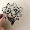 Black and White Plants Stickers 50 Pcs Waterproof Funny Cute