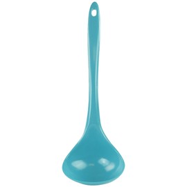 Reston Lloyd Melamine Soup Ladle Kitchen Utensil, Premium Quality Utensil with Heat Resistant Ergonomic Handle, Durable BPA-Free Plastic, 10.5 inch long, One Piece, Turquoise