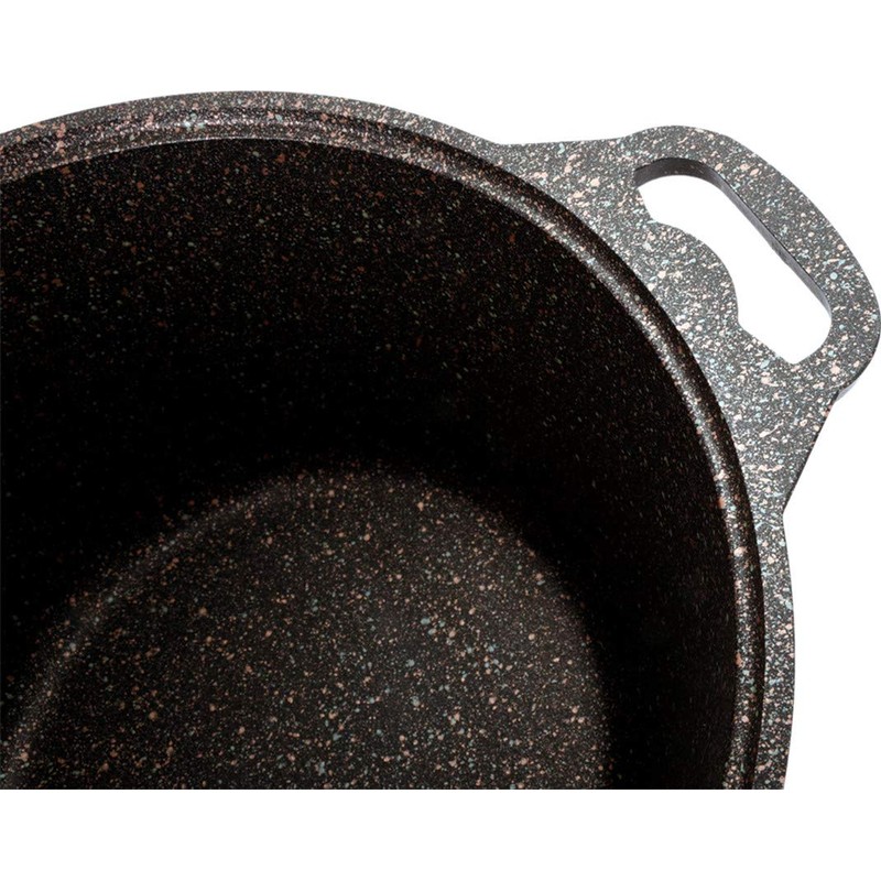 Cooking Pot Aluminum Pot with Glass Lid "Granit ultra" Cookware