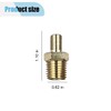 2PCS Air Inflator Adapters, Brass Tire Inflator Connector with Valve