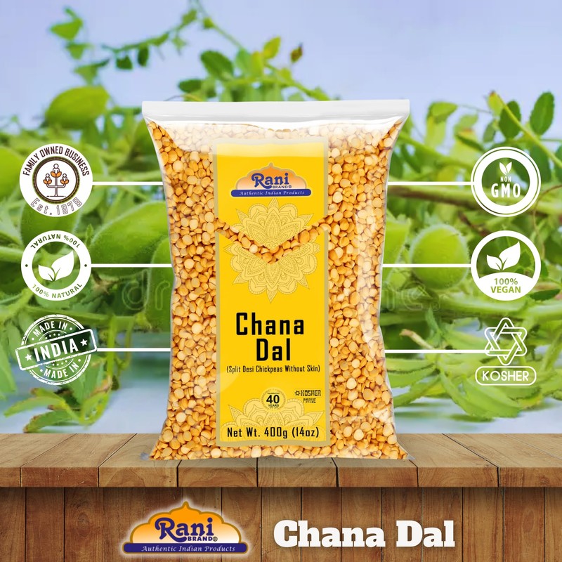 Rani Chana Dal (Split Desi Chickpeas without skin) 14oz (400g)