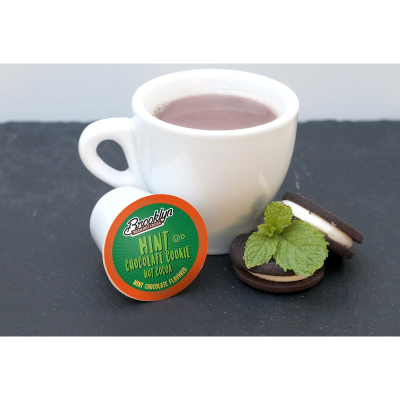 Brooklyn Bean Roastery Mint Chocolate Cookie Single-Cup Hot Cocoa for