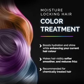 Herbishh Koloret Keratin Color Depositing Hair Mask – Acondicionador profundo 2 en 1 para cabello vibrante y fresco, ideal para cabello seco dañado, b
