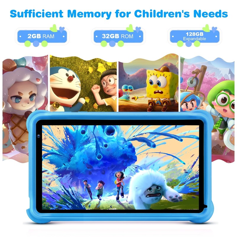 qunyiCO 7 inch Kids Tablet, Tablet for Kids with 32GB,