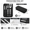 Stainless Steel BBQ Grill Tool Set for Outdoor Cooking –