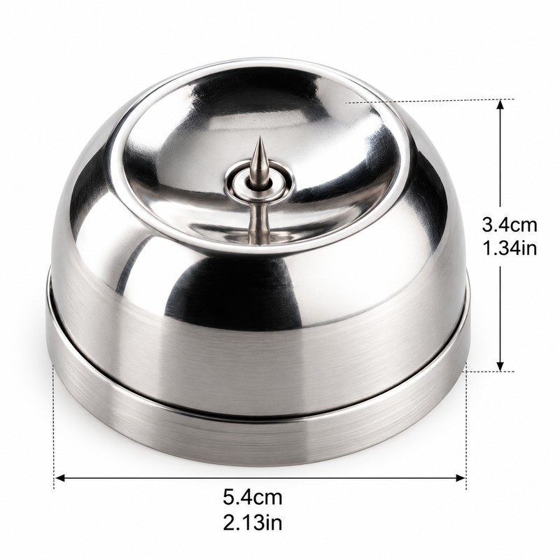 Stainless Steel Egg Piercer for Home Cooking – Compact Manual