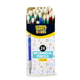 School Supply Boxes | 24 ct. Mechanical Box | 5 boxes | 0.7mm Lead, Assorted Colors | 120 Total Mechanical Pencils