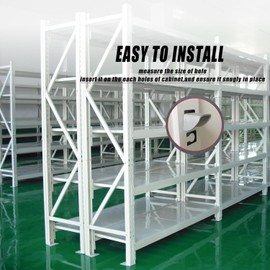 Shelf Clip Bracket for Garage Cabinets,Removable Metal Shelf Support Clips for Garage Cabinet Shelves,Adjustable Shelf Brackets Shelf Clips for Garage Cabinets (30pcs)